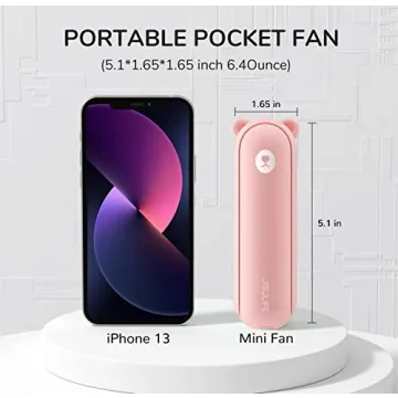 Portable Fan with Power Bank and Flashlight Functionality