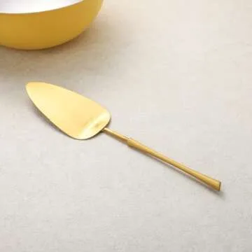 Zerophilo Gold Utensil Set, Premium Flatware & Salad Servers