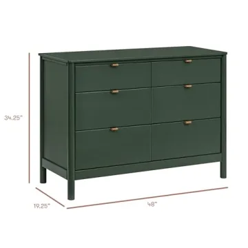 Babyletto Bondi 6-Drawer Dresser in Forest Green