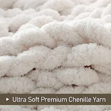 Cozy Chunky Knit Throw Blanket 50x60 Handmade Warmth