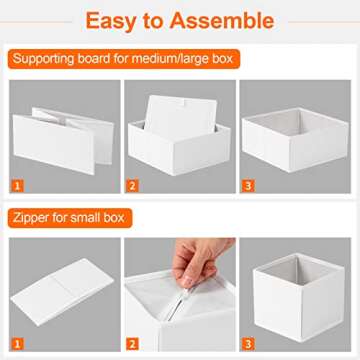 Stero 12 Pack Drawer Organizers for Clothing and Storage