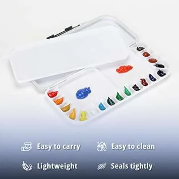 Mr. Pen Airtight Watercolor Palette with Lid 18 Wells