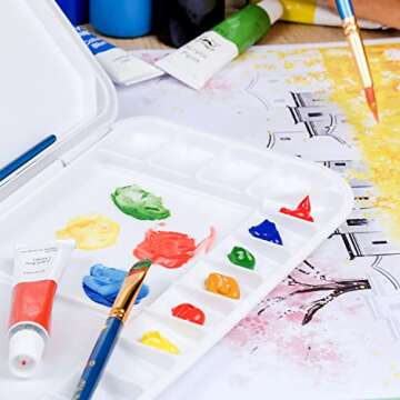 Mr. Pen Airtight Watercolor Palette with Lid 18 Wells