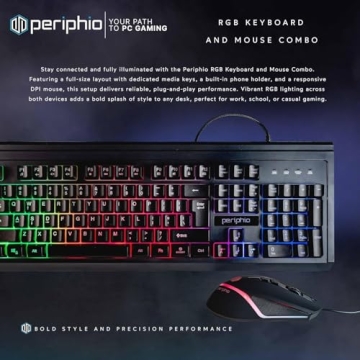 HP ProDesk 600 G5 Desktop Computer with RGB Keyboard & Mouse, 16GB RAM, Windows 11