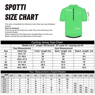 Spotti Men's Cycling Jersey - Quick Dry & Breathable Green Jersey
