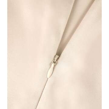 Outoshe Women's Satin High Waisted Maxi Skirts Hidden Elasticized Waistband A Line Long Skirt