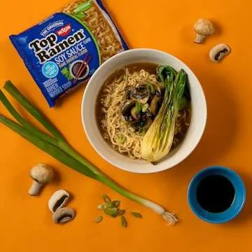 Nissin Top Ramen Noodle Soup in Soy Sauce Flavor