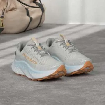 New Balance Women's Fresh Foam X More Trail V3 - Trail Running Shoe in Grey Matter/Copper/Quarry Blu...