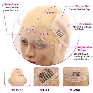 Duchess 13x6 Lace Front Wig - 180% Density Blonde Hair