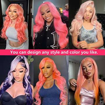 Duchess Premium Body Wave 613 Lace Front Wig Human Hiar - 180% Density 13x6 Blonde Lace Front Wigs Human Hiar Pre Plucked with Baby Hair - HD Transparent 613 Lace Frontal Wig - 22IN