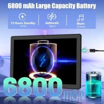 HiGrace Android Tablet 14GB RAM 11 Inch with Keyboard