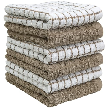 Premium Kitchen Towels Set - Highly Absorbent Cotton Dish Towels