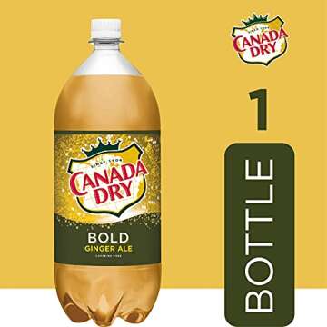 Canada Dry Bold Ginger Ale, 2 Liters Bottle
