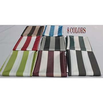 Durable Mybecca Stripe Canvas Fabric - 600 Denier, Indoor/Outdoor