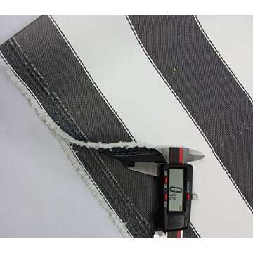 Durable Mybecca Stripe Canvas Fabric - 600 Denier, Indoor/Outdoor