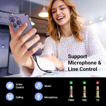 UGREEN Headphone Adapter for iPhone Lightning to 3.5mm Adapter Apple MFi Certified Lightning Aux Audio Jack Dongle Compatible with iPhone 14 Pro Max/14 Plus/13 12 Pro Max/SE/11 Pro Max/XS, Black