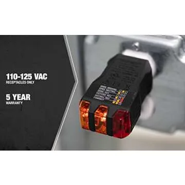 Southwire GFCI Receptacle Tester - Reliable and Compact Tool