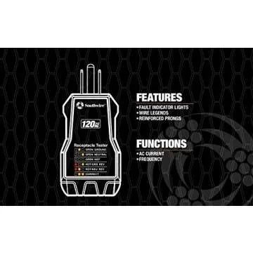 Southwire GFCI Receptacle Tester - Reliable and Compact Tool