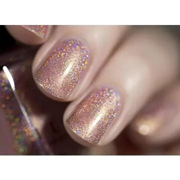 ILNP Ballet Slipper Soft Pink Holographic Nail Polish