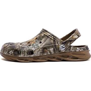 HOBIBEAR Unisex Garden Clogs Shoes Slippers Sandals for Men (Khaki,Women 11.5/Men 10)