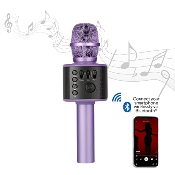 Portable Bluetooth Karaoke Microphone for All Ages