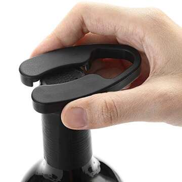 2 Pack Design Wine Foil Cutter, Wine Bottle Opener Accessory, Gift for Wine Lovers by YWQ, Black