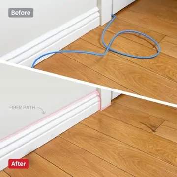 InvisiLight Home Fiber Kit: Invisible Wired Connection for Fast Internet
