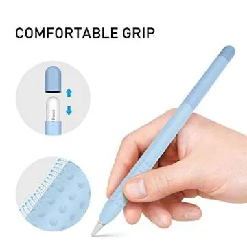 Delidigi Pencil Case Compatible with Apple Pencil Pro and Apple Pencil 2nd Generation Case, Gradient Color Case Sleeve Silicone Cover Accessories for Apple Pencil