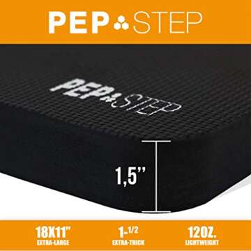 Kneeling Pad Extra Thick [2 Pack]| Garden and Bath Kneeler Knee Pad for Baby Bath | Gardening Kneeling Pads for Work | Foam Pad Kneepad for Cleaning, Yoga, Work Exercise Mat Extra Large THICKEST 18x11