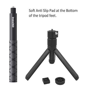 Handheld Camera Selfie Stick and Tripod for Insta360 Bullet Time Bundle, Compatible with Insta360 X3...