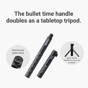 Handheld Selfie Stick for Insta360 Bullet Time Bundle
