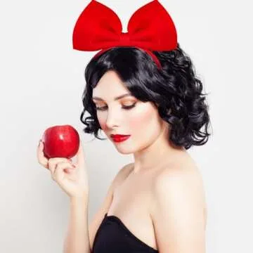 Charming Red Bow Headband for Women and Girls