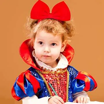 Charming Red Bow Headband for Women and Girls