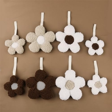 Cute and Soft Baby Daisy Pacifier Holder 2 Pack