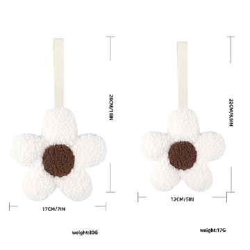Cute and Soft Baby Daisy Pacifier Holder 2 Pack