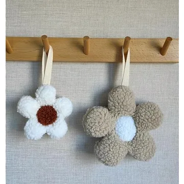 Cute and Soft Baby Daisy Pacifier Holder 2 Pack