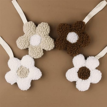 Cute and Soft Baby Daisy Pacifier Holder 2 Pack