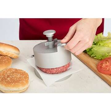 Cuisinart CABP-300 Adjustable Burger Press, Makes 1/4lb to 3/4lb Patties