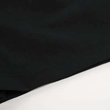 Belle Poque Women High Waisted Casual Shorts with Pockets Golf Shorts Walk Shorts (Black,XL)