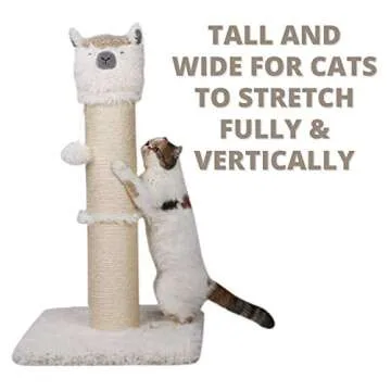 PutnPurr Tall 32.5 Inch Alpaca Scratching Post for Cats