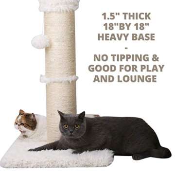 PutnPurr Tall 32.5 Inch Alpaca Scratching Post for Cats