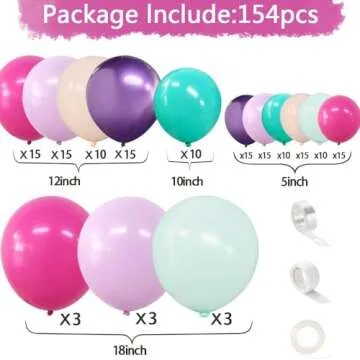 Pastel Purple Pink Balloon Arch Kit For Any Celebration