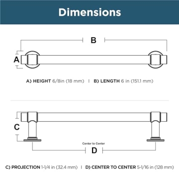 Franklin Brass Cabinet Handles 10-Pack Soft Iron 5-1/16"