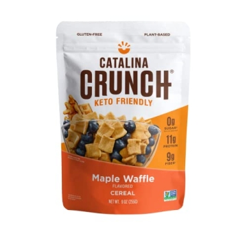 Catalina Crunch Maple Waffle Cereal | Low Carb, Sugar Free, Gluten Free | Vegan, Plant Based Protein...