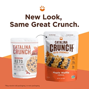 Catalina Crunch Maple Waffle Cereal - Vegan, Low Carb, Great Taste