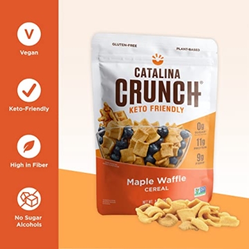 Catalina Crunch Maple Waffle Cereal - Vegan, Low Carb, Great Taste
