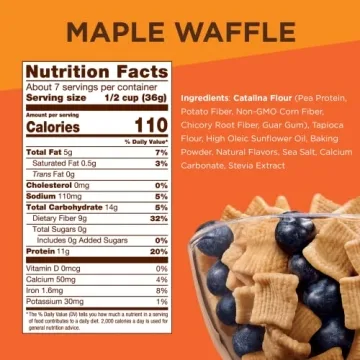 Catalina Crunch Maple Waffle Cereal - Vegan, Low Carb, Great Taste