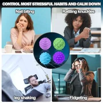 Mity rain 8pcs Fidget Toys - Magnetic Attraction Stress Balls with Silicone Shell for Adults - to Calm Restless Hands and Anxious Mind, Silicone Roller Magnet Balls Sensory Adults