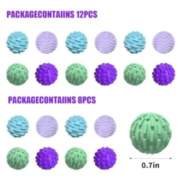 Mity rain 8pcs Fidget Toys - Magnetic Attraction Stress Balls with Silicone Shell for Adults - to Calm Restless Hands and Anxious Mind, Silicone Roller Magnet Balls Sensory Adults