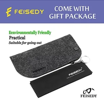 FEISEDY Vintage Oversized Square Sunglasses for Women